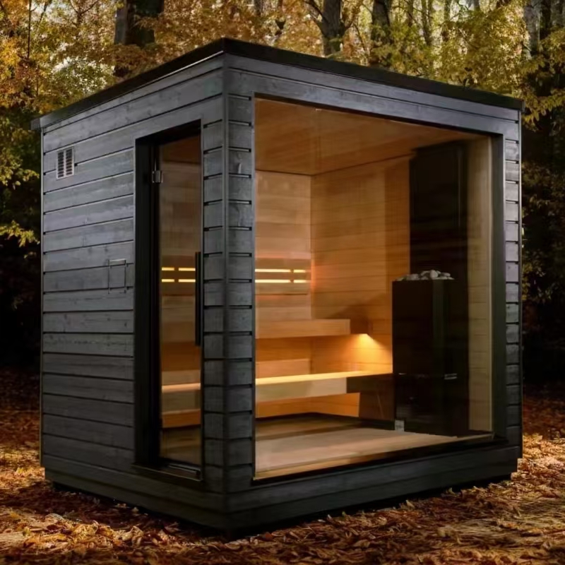 Suzhou Zhongye Sauna Equipment Co., Ltd. 새로운 야외 조경 스타일 사우나 룸을 시작합니다.
